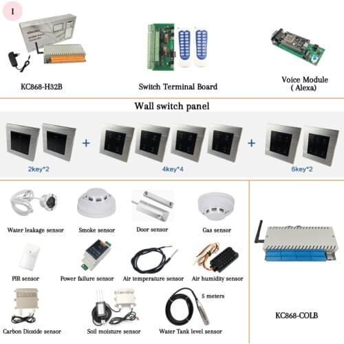 32 Channel Ethernet Wifi Relay Controller Home DIY KC868-COL ITFFF Logical Voice App For WAN And LAN With No Internet