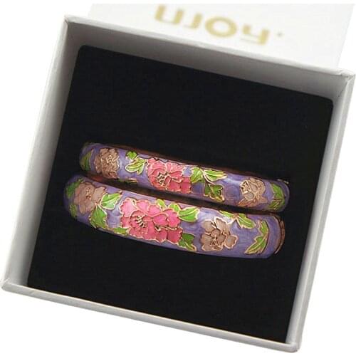 Women Jewelry High Quality Classic Flower Cloisonne Bracelet Sets Beautiful bangles Womens Jewelry Chic Style Accessories