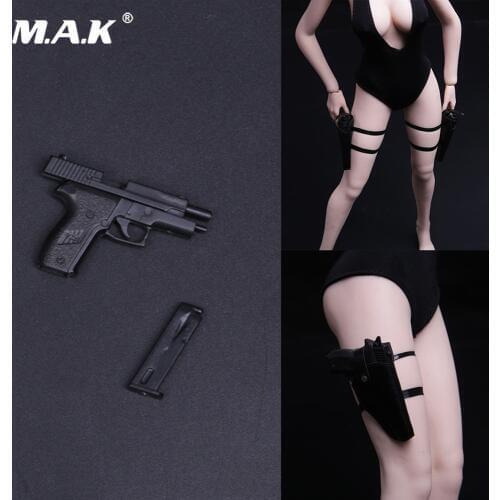 1/6 Scale Solider Weapon Accessory P226 Model Gun & holster Left leg/Right leg Style for 12'' Action Figure
