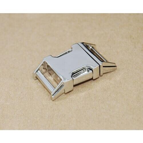 100pcs 5/8" Matel Contoured Side Release Buckle For Paracord Bracelet / Dog Collar Straps Webbing 15mm