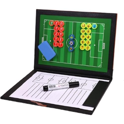 11 person Portable Soccer Tactical Board Foldable Magnetic PU Football Training Competition Erasable futbol Ball Tactics board