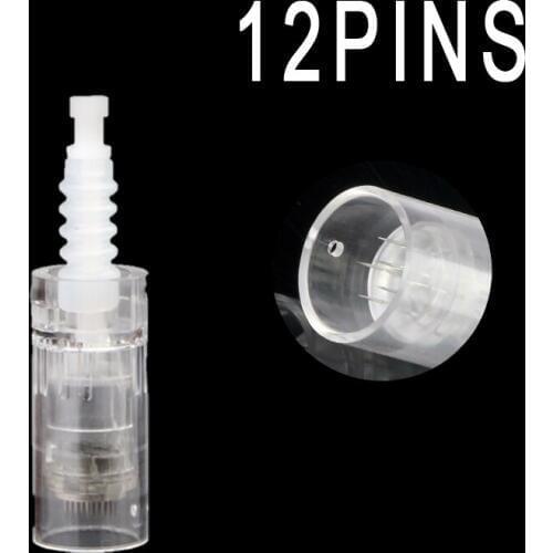 20PCS Needle Tips Electric Derma Pen Needles Bayonet 12 pin dr.Pen ULTIMA N2 M7 M5 MYM Cartridge For Auto Micro needles