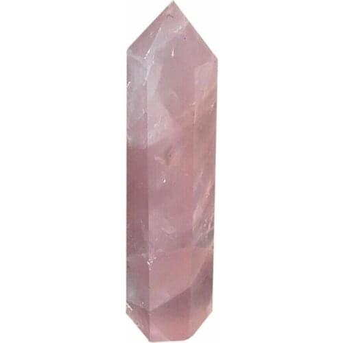 5-6cm Pink Rose Quartz Crystal Point Wand Obelisk Natural Rock Stones Healing Home Decor Meditation Pink Rose Quartz Crystal