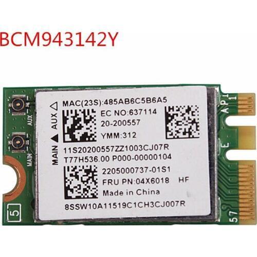 150Mbps Broadcom BCM943142Y Wireless Wifi Network Card M.2 NGFF 802.11b/g/n Wi-Fi + Bluetooth 4.0