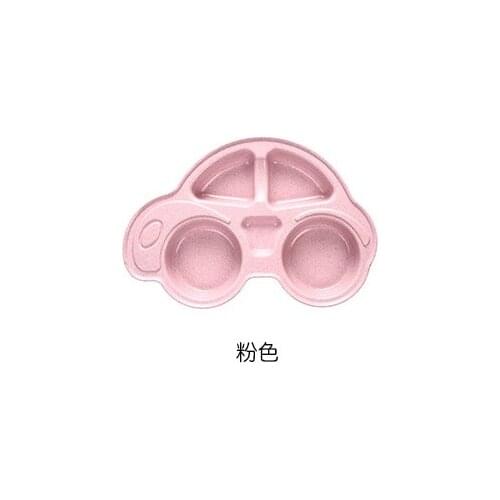 Cartoon Car Shape plate Environmentally Separated Child Food Plates Kids Dinnerware Tableware Tray Toddler Infant Baby Dishes