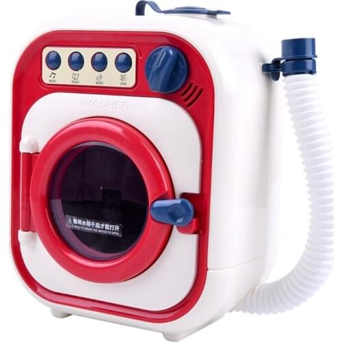 1Set Electric Drum Washer Toy Simulation Cleaning Toy Toddler Role Play Pretend Playing Musical Realistic Laundry Toy