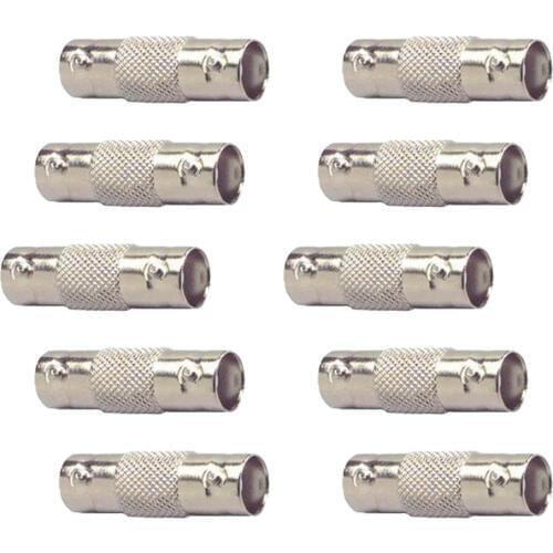 ESCAM 10pcs BNC Female To Female Inline Coupler Coax BNC Connector Extender For CCTV Camera Security Video Surveillance System
