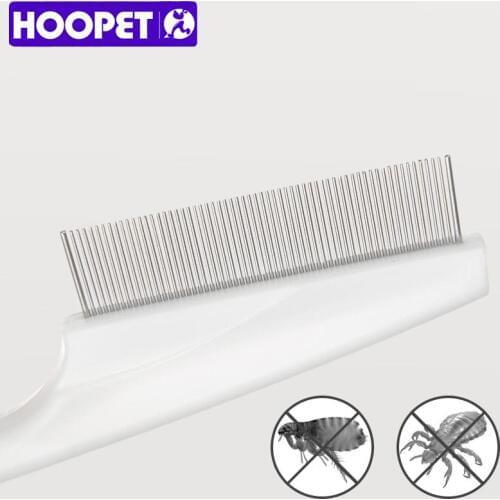 Hoopet Dog Pet Hair Grooming Comb Shedding Brush Puppy Cat Dog Handhold Stainless Hair Combs Bath Cleaning Supplies
