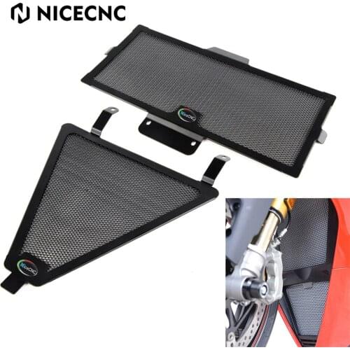 NICECNC Motorcycle Grille Radiator Cover Oil Water Cooler For Ducati Panigale V2 2020 899 959 1199 1299 Panigale