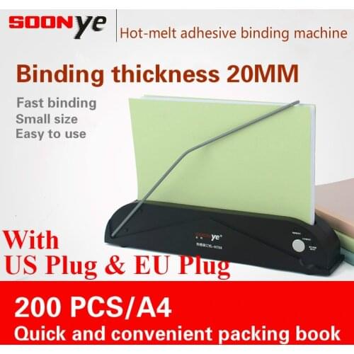 Melt Binding Machine Glue Binding Machine Hot Melt Machine Bidding Financial Voucher Rubber Seal Set Binding Machine Small