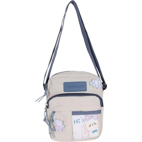 Girls cute shoulder bag cute creative transparent card student messenger bag