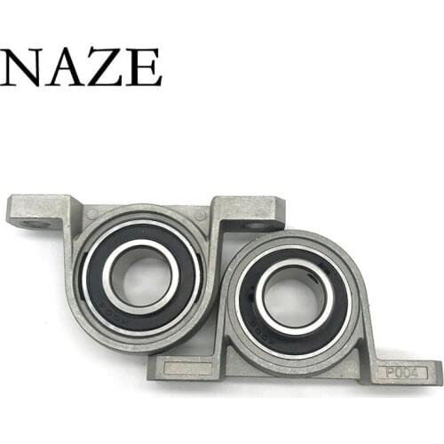 NAZE 2pcs KP000 10mm Miniature Zinc Alloy Insert Linear Bearing Shaft Support CNC Part Vertical Seat of Mechanical Shaft