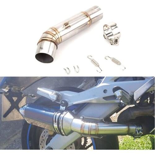 Motorcycle Exhaust Pipe Escape Modified Middle Link Pipe Muffler Slip On For Honda Variation Hornet 600 CB600F FREE SHIPPING