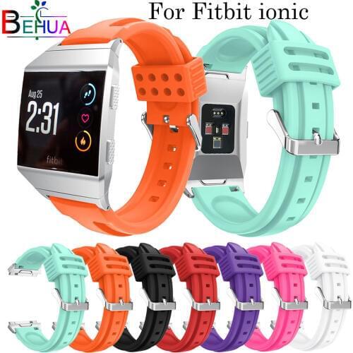 Soft silicone strap For fitbit ionic sport smart watchband wristband replacement For fitbit ionic band fitness goods Accessories