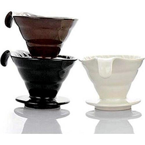 New V60 Ceramic Coffee Dripper Reusable Coffee Filters Coffee Brewing Filter Cup Coffee Maker Percolator with Paper Filters