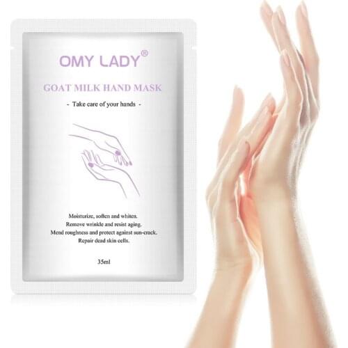 OMY LADY Nicotinamide Whitening Hand Mask Nourish Moisturizing Repair Exfoliating Calluses Film Anti-Aging Hand Skin Treatment