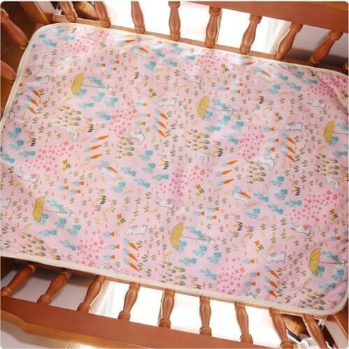 Portable Baby Changing Diapers Mat Waterproof Bed Sheet Cotton Newborns Travel Changing Table Washable Changing Pad Diapering