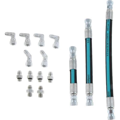 Practical Oil Pump Lines Kit Set fit for Ford Powerstroke 94-97 3.7L Green