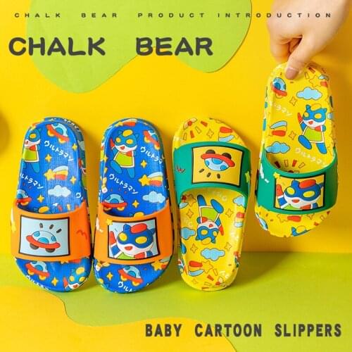 Summer 2021 New Cute Cartoon Boys Slipper Childrens Sandals for Girls Beach Shoe Little Girl Soft Solve Slides Home Indoor