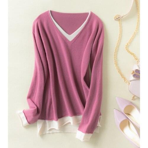 Long Sleeve Jumpers Women Jackets 100% Wool Knitting Cardigans Fashion Sweaters V-Neck Women Sweaters