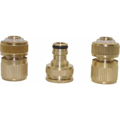 1 set 1/2' Waterproof Joints with Brass Faucets Standard Connector and G1/2'' and G3/4''double-joint Water Gun Accessories