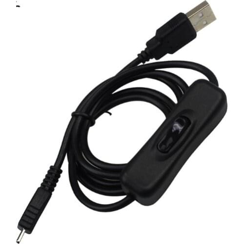 1pcs 1m Micro USB Switch Cable Power Cable USB to Micro USB Charging Line Wire for Raspberry Pi 2 / 3 / Zero