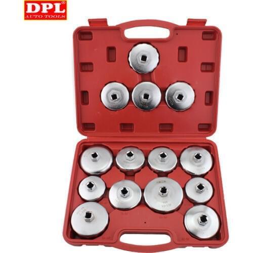 14pcs Cap Type Oil Filter Removal Oil Filter Wrench Fuel Filter Tool