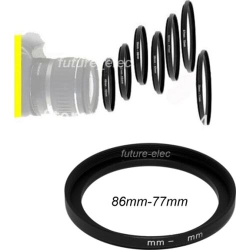 2015 86mm to 77mm 86mm-77mm 86-77 mm 86 77 Metal Step-Up Step Up Ring Camera Lens Lenses Filter Stepping Adapter Hood Holder H08