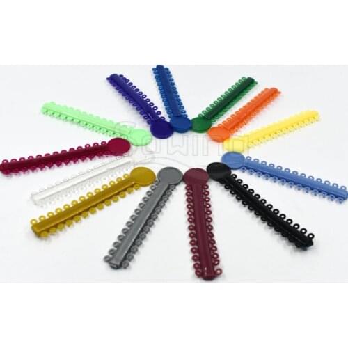 40 pcs Dental Orthodontic Ligature Ties Elastic Rubber Tooth Dentist Tools Braces Teeth Orthodontics