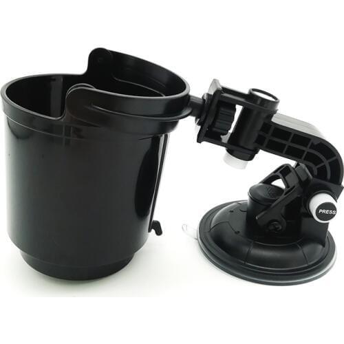 Car Vehicle Window Adjustable Suction Black Cup Mount Drink Beverage Holder