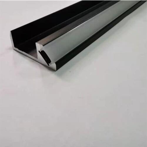 Free Shipping Landscape Light Housing Surface Mounting Black Diffuser Led Extruded Aluminum Profile