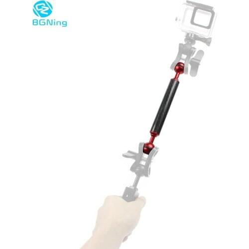 BGNING Carbon Fiber Floating Buoyancy Aquatic Arm Dual Ball Underwater Diving Photography Tray Accessory for Canon SLR Camera