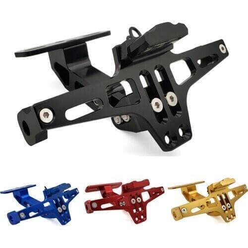 Motorcycle Rear License Plate Mount Holder LED Light Moto Bracket Frame For Kawasaki ZRX1100 ZRX1200 zx 11 ZX1100 ZX7R ZX6 ZX9R