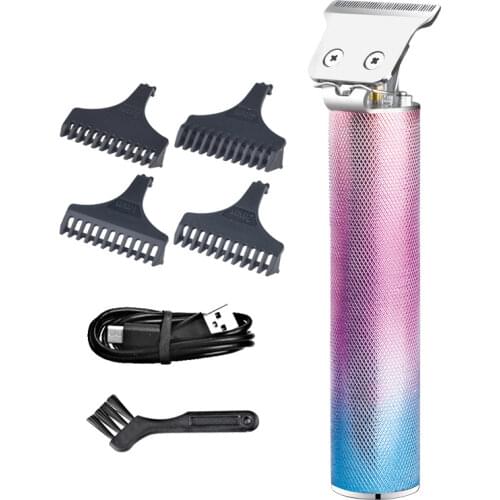 Electric Hair Trimmer USB Rechargeable T8 Baldheaded Hair Clipper Cordless Shaver 0mm Men Barber Hair Cutting Machine 45G