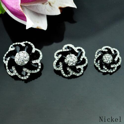 Free shipping Hi-Q craft supplies metal rhinestone embellishments sewing buttons for fur coats ,clothing ,wedding accessories