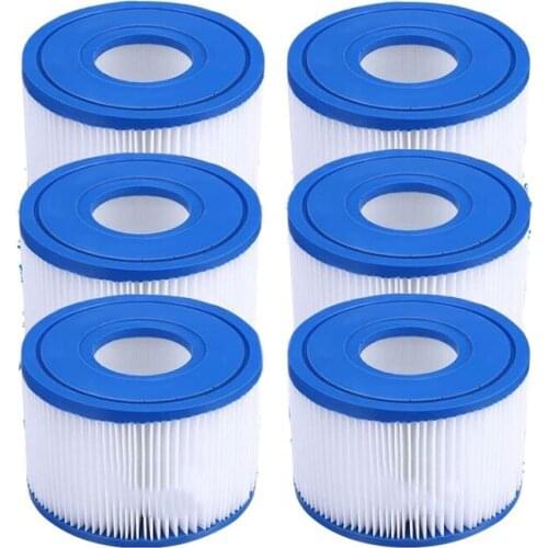 6Pcs Pool Spa Replacement Cartridge Type S1,for Intex-29001E 11692 Hot Tub Filters Type S1 PureSpa Filter Pump Cartridge CNIM Ho