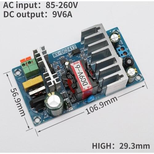 12v6A 12v8A 24V1A 24V2A multi purpose precision led EVD video monitoring power supply module without shell