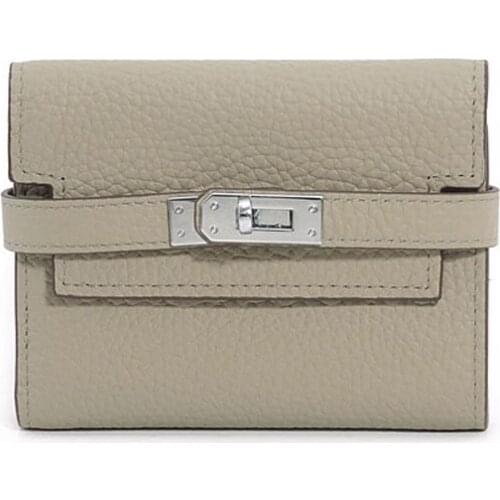 2021 Fashion New Lock Wallet Women Genuine Leather Wallets Female Hasp Multilevel Luxury Coin Purse Black Clutch Card Holder Bag