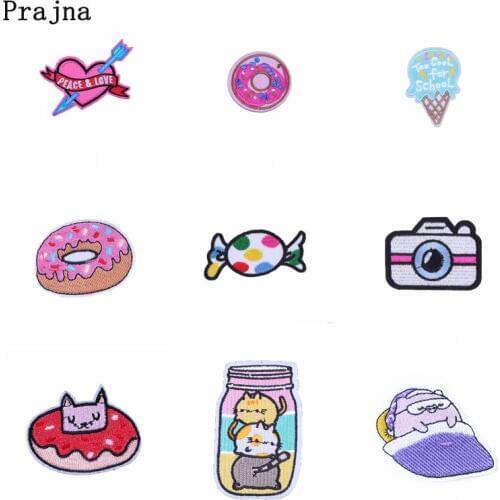 Cartoon Patch Embroidered Patches For Clothing Iron On Patches on Clothes Stripe DIY Applique Garment Sewing Accessories Decro