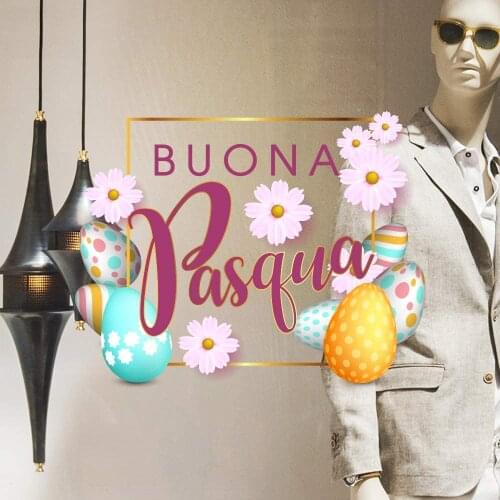 Kina UVPQ0009 Easter window sticker wall Stickers size 40x30 cm-showcases stores for Easter, Stickers