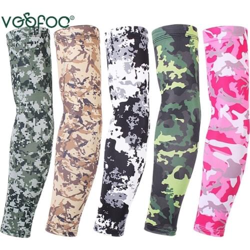 Running Arm Sleeve Ciclismo Elbow Pad Fitness Tactical Camo Basketball Volleyball Bicycle Arm Warmers Summer Sports Safety Men