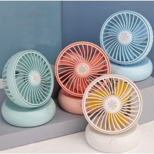 Desktop Fan Portable Mini Fan Small Desktop USB Charging Fan Office Students Summer Cooling Tools