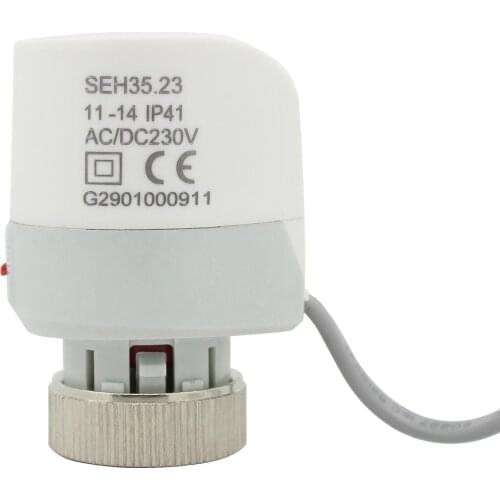 230v Normally open electric thermal actuator thermoelectric drive motor head for plumbing underfloor heating ufh manifold
