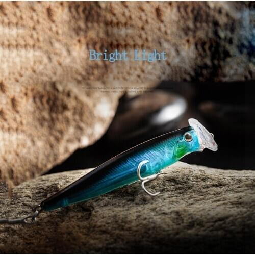 RQNQ 1PCS 2021 New Fishing Lure Plastic Hard Fishing Bait With Treble Hooks Artificial Crank Casting Wobbler