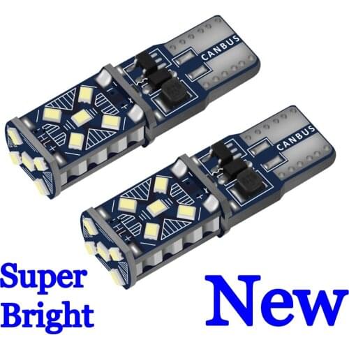 2PCS T10 W5W WY5W Super Bright LED Car Parking Lights Auto Wedge Turn Side Bulbs Car Interior Reading Dome Lamp Canbus No Error