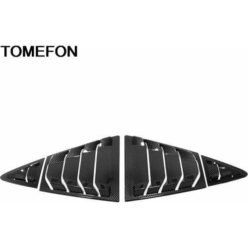 TOMEFON For Toyota Corolla 2019 2020 Side Rear Door Window Shutter Tail Triangle Pillar Fish Gill Garnish Cover Trim Accessories