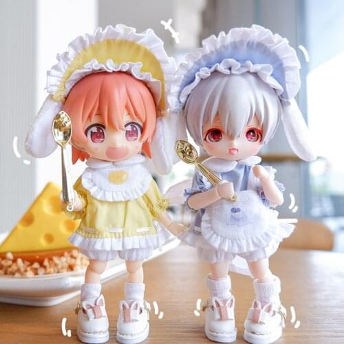 1/12 Bjd Doll Clothes Cute maid outfit Dress Skirt Dress for obitsu11,molly,GSC ob11 Clothes Accessories Doll Clothes Suit