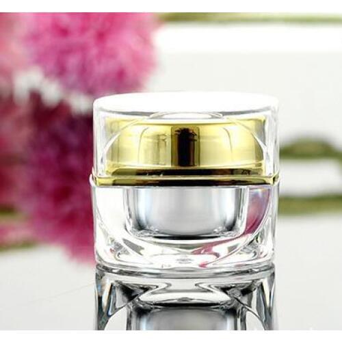 10Pcs 5g Golden/Silver acrylic bottle cream bottle,cosmetic container Jar,Cosmetic Packaging Face Eye cream bottle Maquillaje