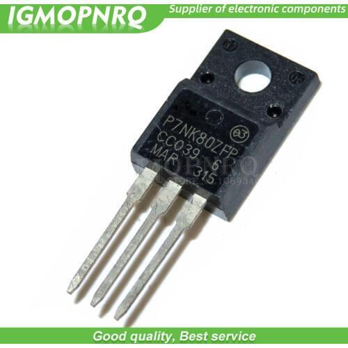 10pcs free shipping STP7NK80ZFP P7NK80ZFP new original