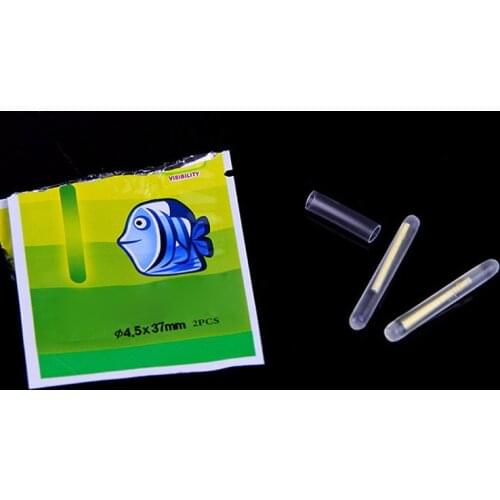 100pcs Fishing Fluorescent Light Stick Luminous Stick Night Float Glow Stick Fishing Float Clip On Dark Glow Fishing Supplies